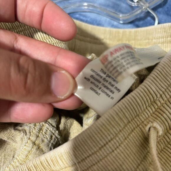 Anthropologie Daily Practice Cargo Pockets Jogger Pants Beige Medium High-Rise - Picture 9 of 10